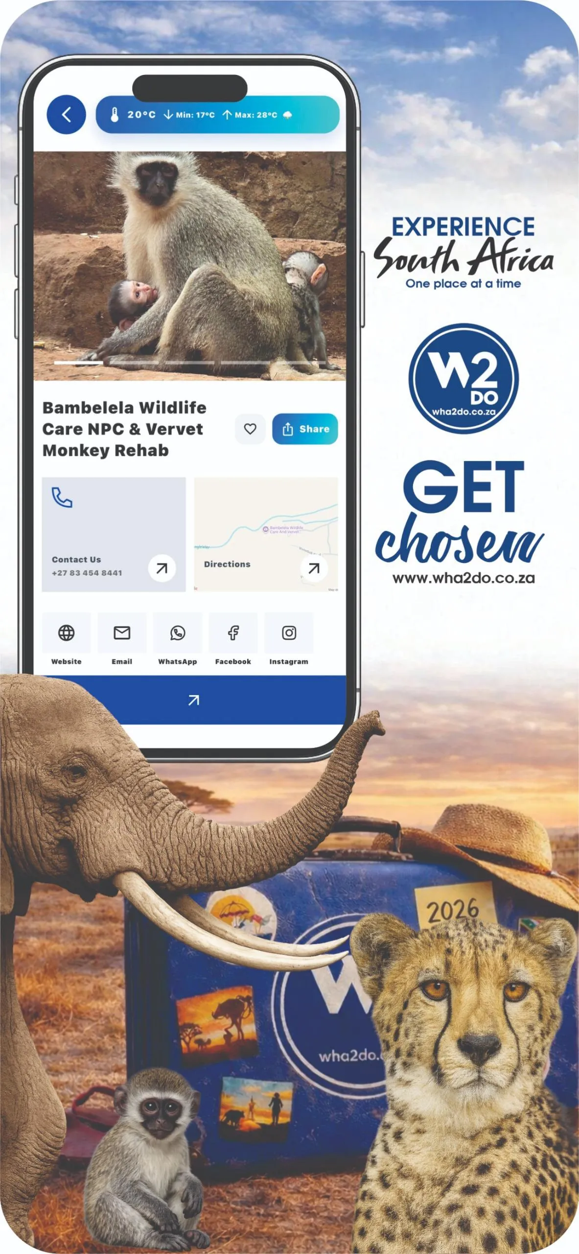 Wha2do App - Bambelela Wildlife Care