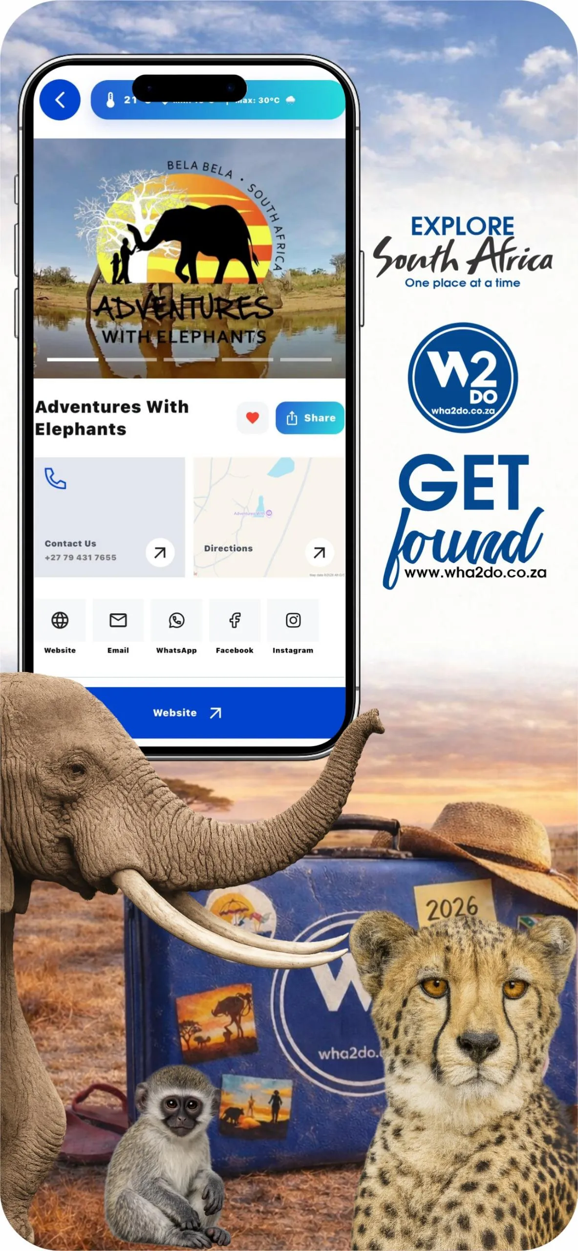 Wha2do App - Adventures with Elephants